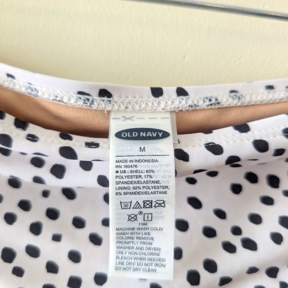 Old Navy String Bikini Swim Bottom Polka Dot Size Medium - Picture 5 of 6